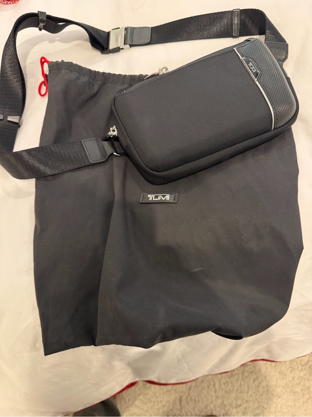 TUMI Arrivé Messina Utility Pouch Crossbody Bag Black 144569